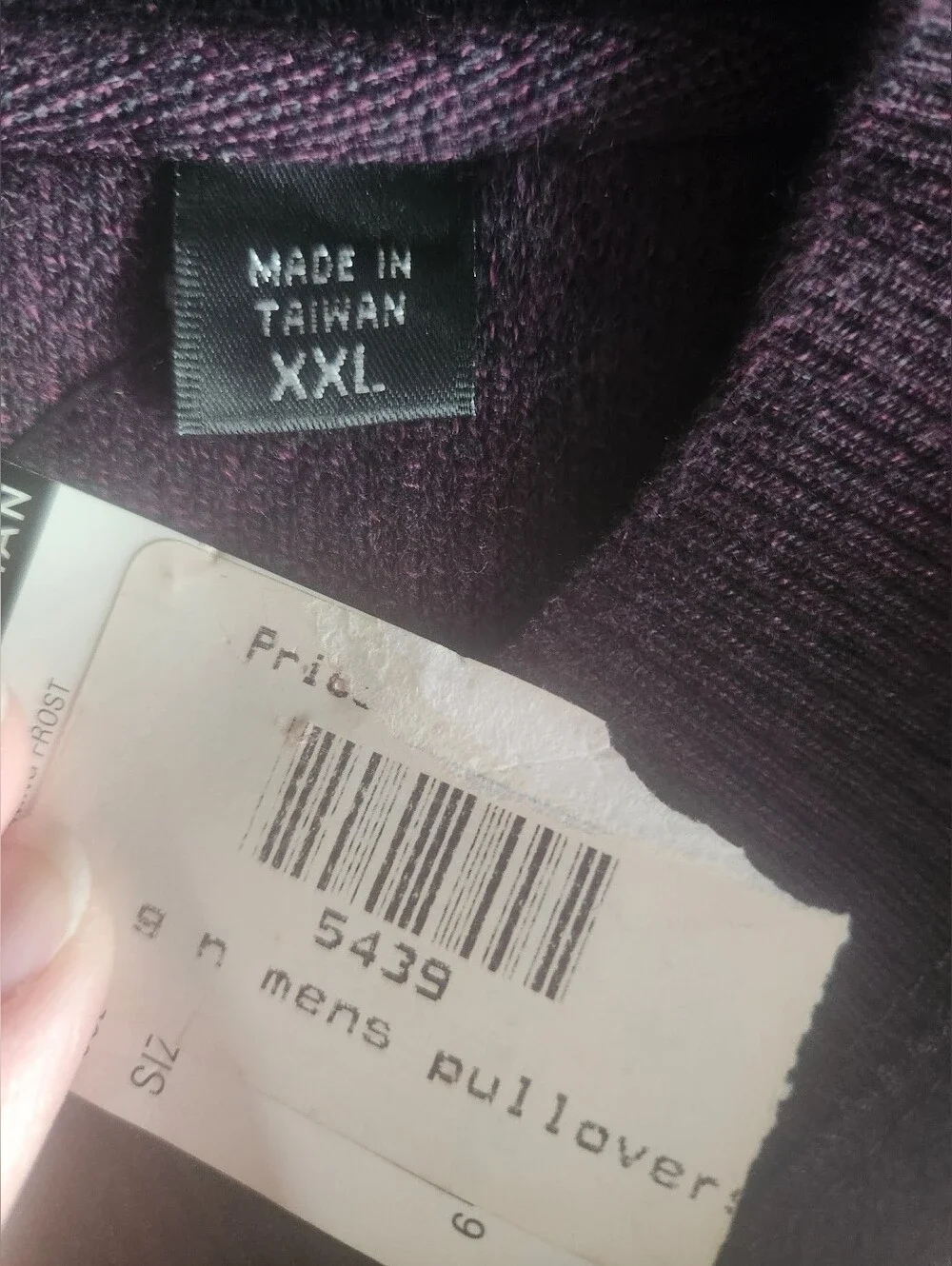 New Greg Norman Men's Crewneck Sweater - Deep Plum XXL